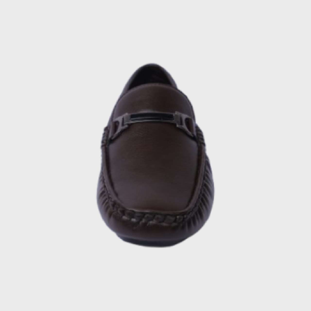 Men's Plain Leather Loafer with T.P.R. Sole - Image 3