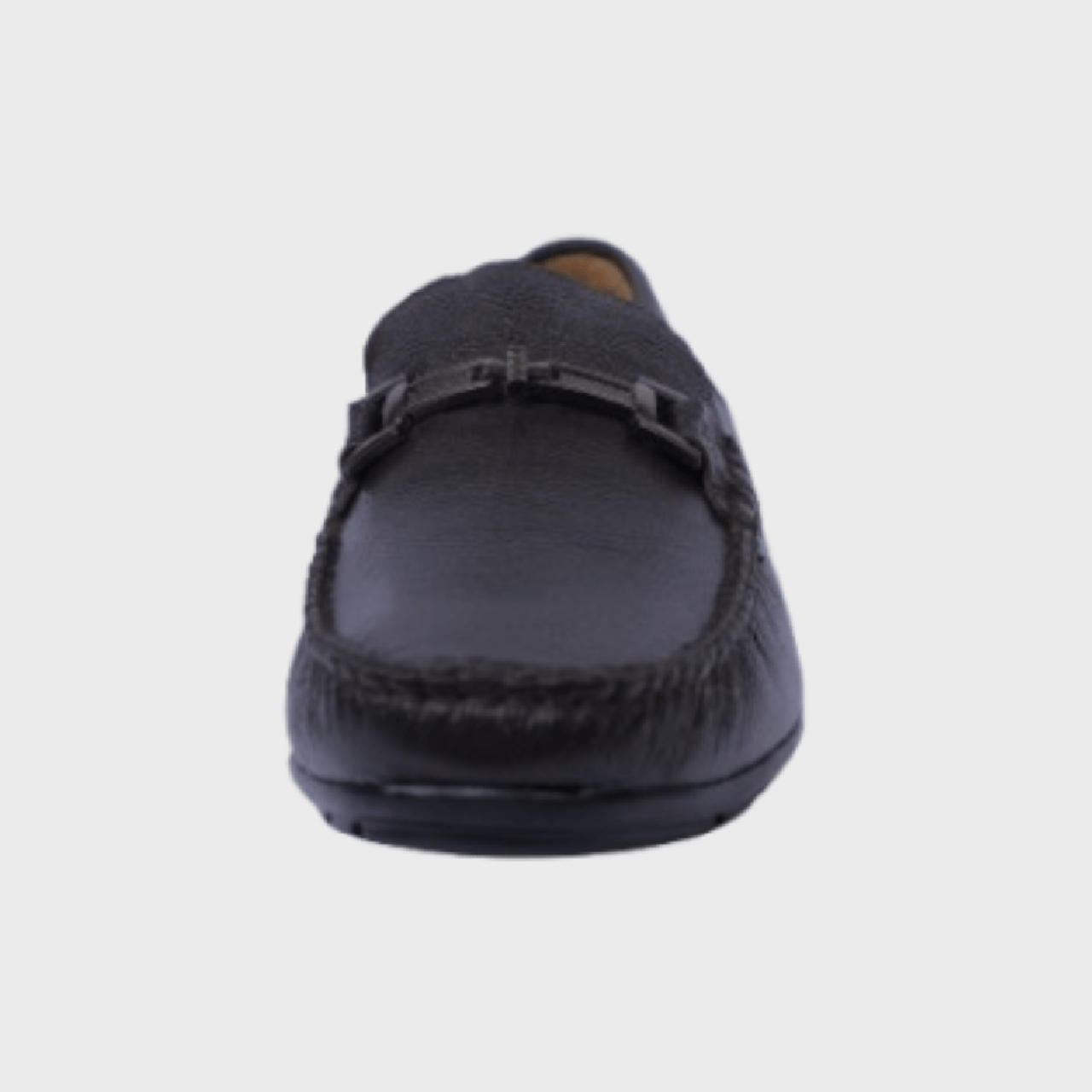 Men's Textured Leather Loafer with T.P.R. Sole - Image 5